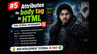 #5 Attributes for body tag in HTML | HTML tutorial for beginners | MERN Stack in Hindi