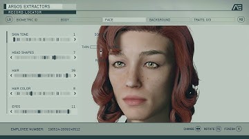 Starfield Walkthrough Part - Female Customization Options - Choose Background CLASS & Special Traits