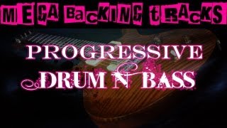 Progressive Drum N' Bass Guitar Backing Track (Bbm/Gm) | 60 bpm - MegaBackingTracks