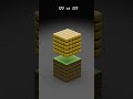 ROBLOX HEADS FALLING ON MINECRAFT LANDS😲#shorts #viral #minecraft #roblox #blender #satisfying #cgi