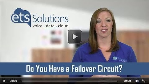 Do You Have a Failover Circuit? from ETS Solutions