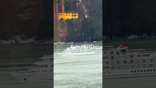We saw this cool looking cruise ship #carnivalluminosa #alaska