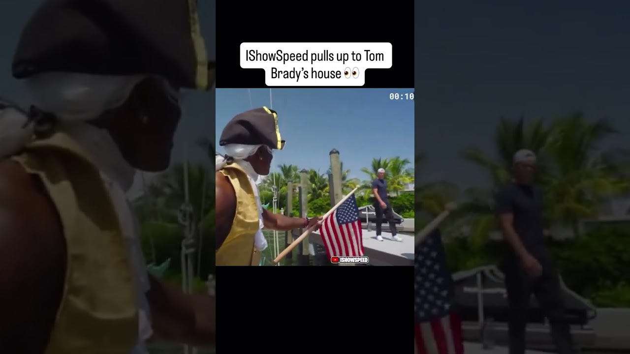 Speed links up with Tom Brady 👀 (via @IShowSpeed/TT)