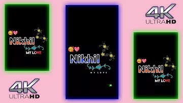 #nikhil Nikhil Name Status Video | Name Status Video | Love Status Video | #shorts #namestatus