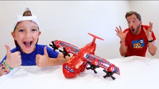Father & Son GET BEST TOY PLANE EVER! / Micro Machines Cargo Transport