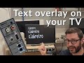 Playing with a Caller ID Text Overlay Device