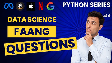 APPLE Data Science Interview Question Solved and Explained - Python Series | Big Tech Job Prep