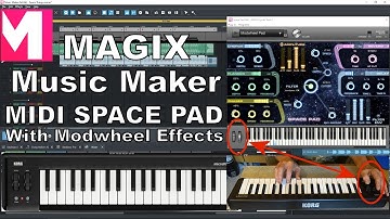 Magix Music Maker - Space Pad MIDI Demo