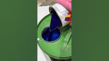Traffic Blue Paint | Mixing Blue Oil Paint Colorent #satisfying #short