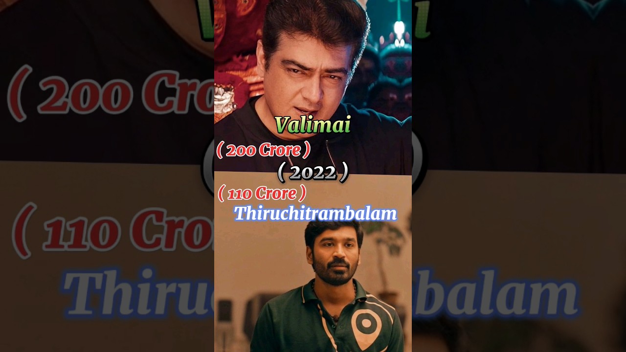 Thala Ajith VS Dhanush Worldwide collection 