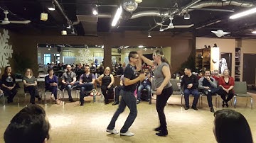 West Coast Swing practice at Hugo and Stacy Intensive