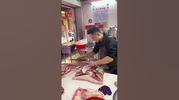 Specialising in cutting pork 2 #food #delicious #meat