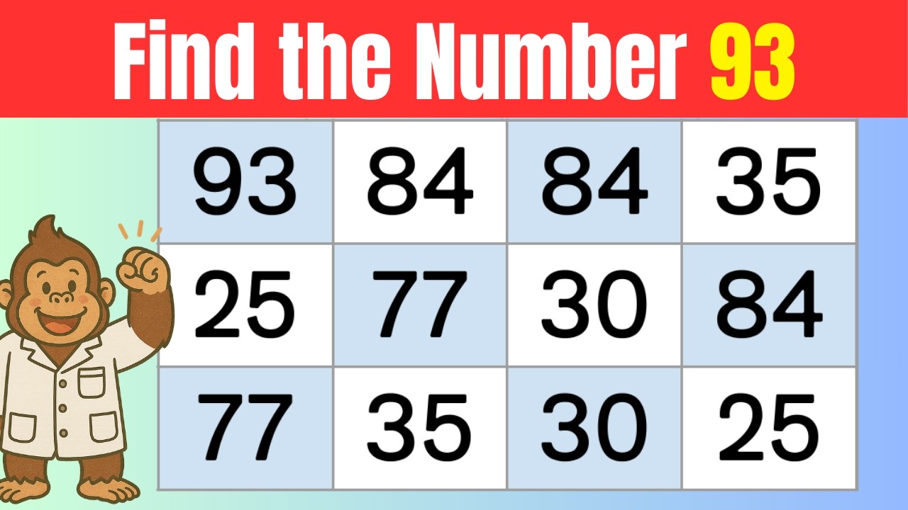 Найдите уникальное число | Ежедневное задание для тренировки мозга