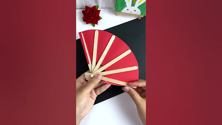 This watermelon fan is so fun, simple and easy to make, let’s learn together parent-child handmade