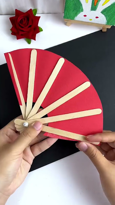 This watermelon fan is so fun, simple and easy to make, let’s learn together parent-child handmade