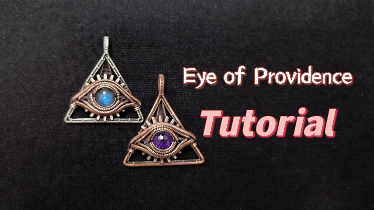 Eye of providence pendant tutorial - wire wrapped Jewellery