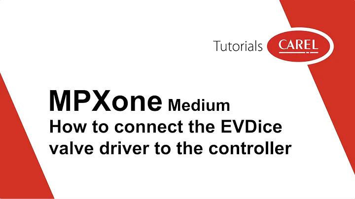 MPXone - How to connect the EVDice valve driver to the controller