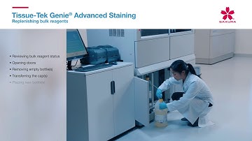 Tissue-Tek Genie Advanced Staining System Replenishing bulk reagents