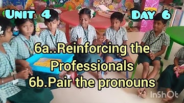 Term 3/Unit 4/Day 6/6a.Role play Reinforcing professions 6b.Pair the pronouns English Ennum Ezhuthum