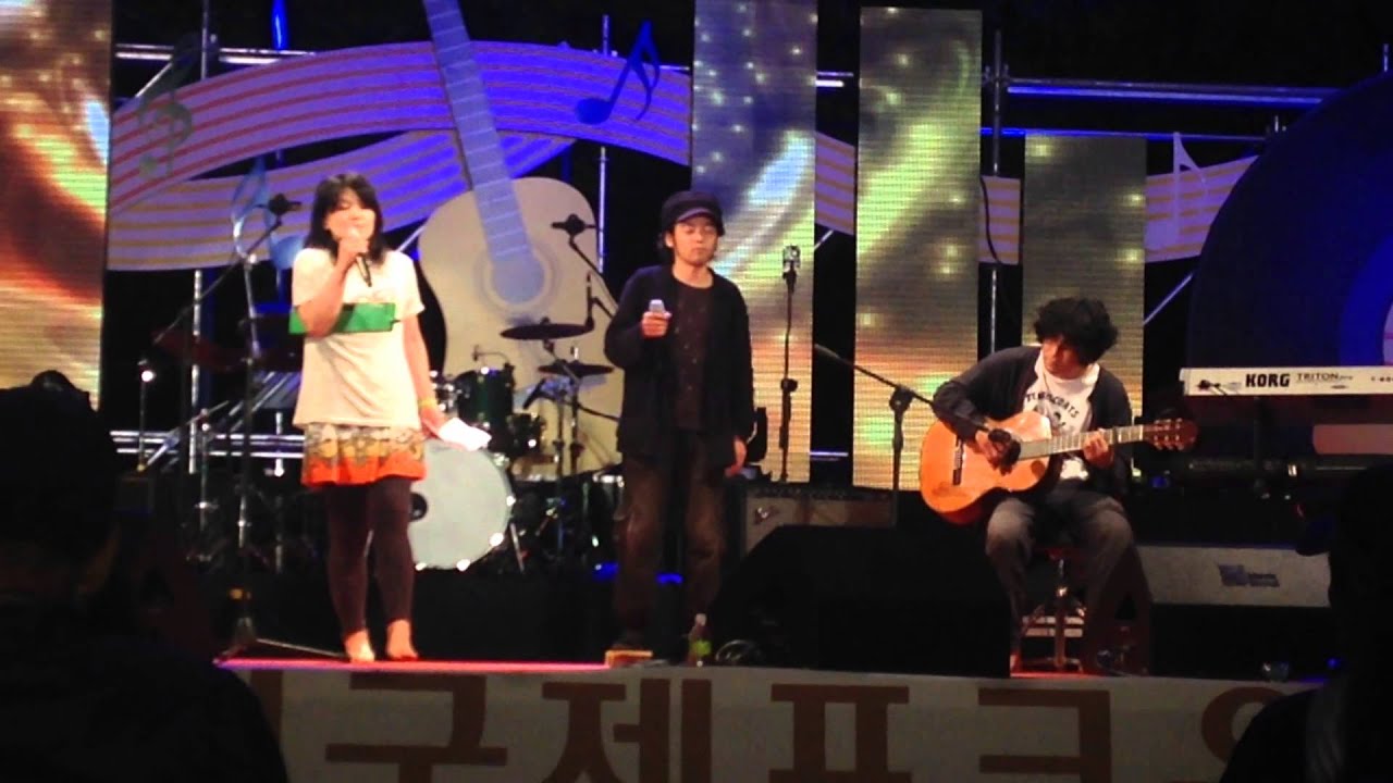 テニスコーツ (Tenniscoats)  with 大城真 and 七尾旅人 at Gwangju International  Folk Festival  2015.9.6