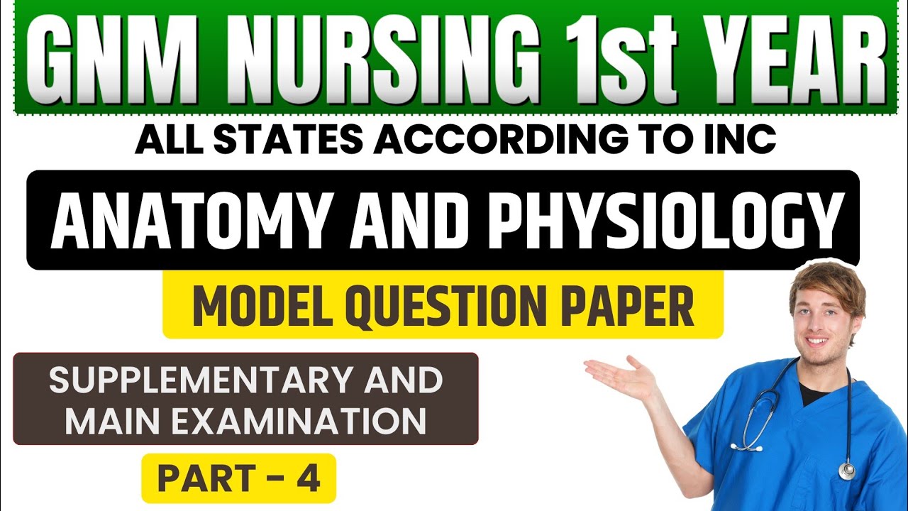 GNM Nursing 1st Year Anatomy & Physiology Model Questions Paper 2025 // Bio-science Gnm 1st Year