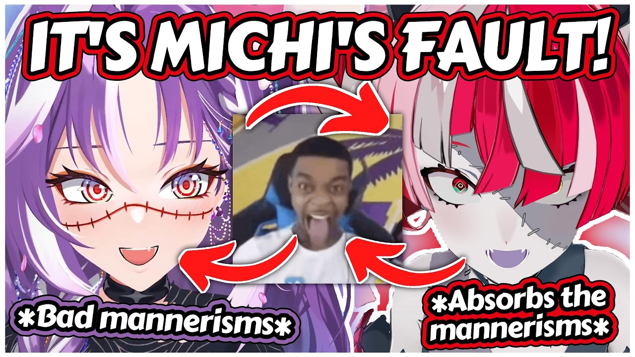 Ollie Starts Doing Michi's Freaky Mannerisms Without Realizing It [Hololive ID]