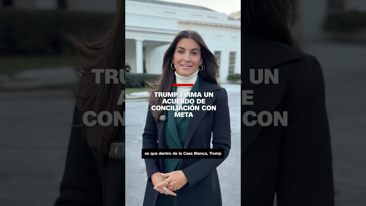Trump firma un acuerdo de conciliación con Meta
