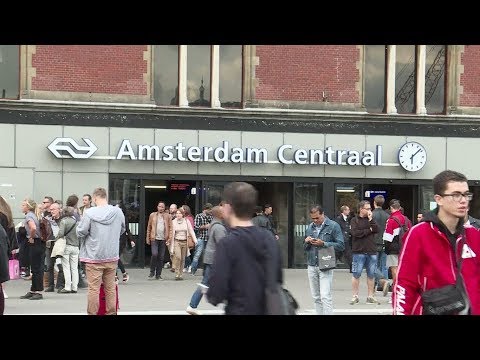 Two people wounded after a knife attack at Amsterdam station