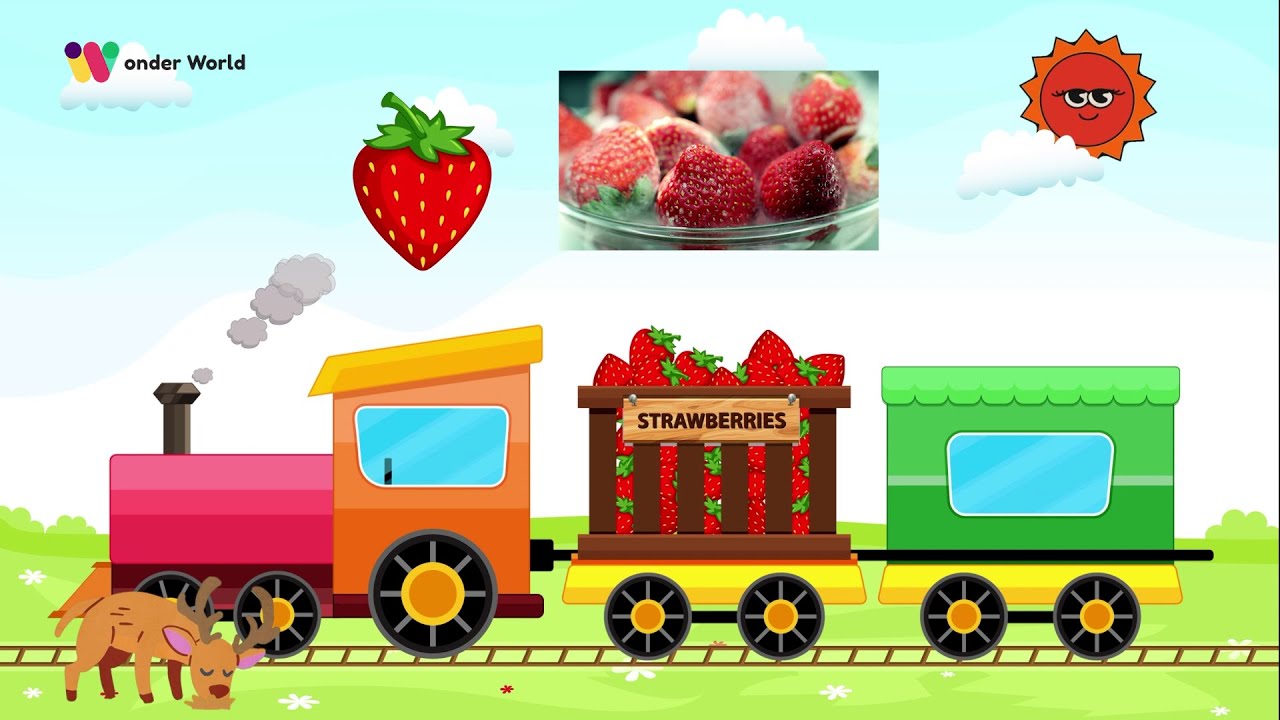 Fruits and Vegetables Kids Train | Fun Learning with Fruits and Vegetables Train for Kids