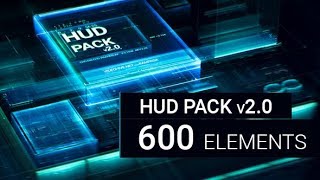 HUD Pack v2.0 - 600 elements (After Effects template)