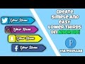 How to create SIMPLE &amp; EASY Lower Thirds on Android! | PixelLab | GraphicFlow