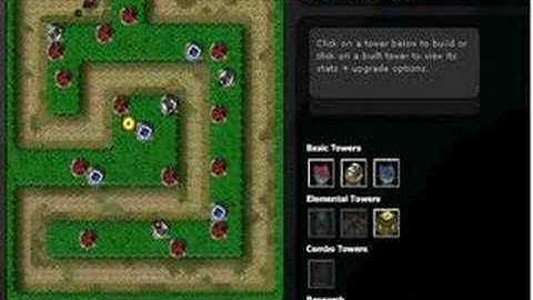 Flash Element TD - Warcraft 3 Tower Defense speed play