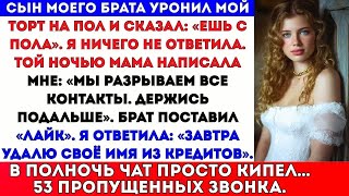 видео: Сын моего брата уронил мой праздничный торт на пол и сказал: «Ешь с пола». Я ничего не сказала. картинка: Сын моего брата уронил мой праздничный торт на пол и сказал: «Ешь с пола». Я ничего не сказала.