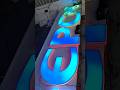 This LED signboard will change colour by itself! #sign #signage #design #signagedesign