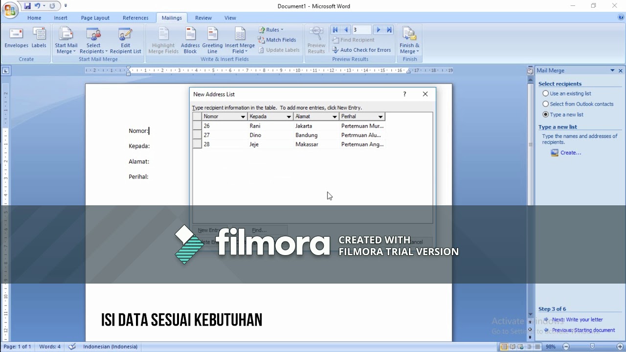 Cara Membuat Surat Masal Youtube