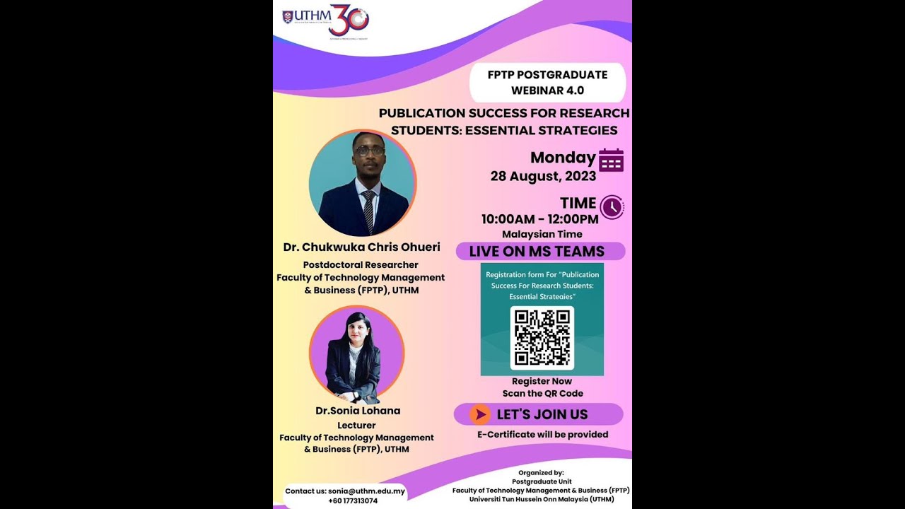 Online Webinar on Publication Success For Research Students Essential ...