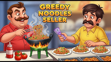 The Greedy Noodles Seller Learn English | English Stories | English Animated Stories | Moral Stories