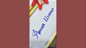 How to write with cut marker 😍 name calligraphy|#art #calligraphy #shorts|@artunnel