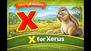 X for Xerus 🐿️ | ABC Animals for Kids | Alphabet Animals | SaplingKidsZone