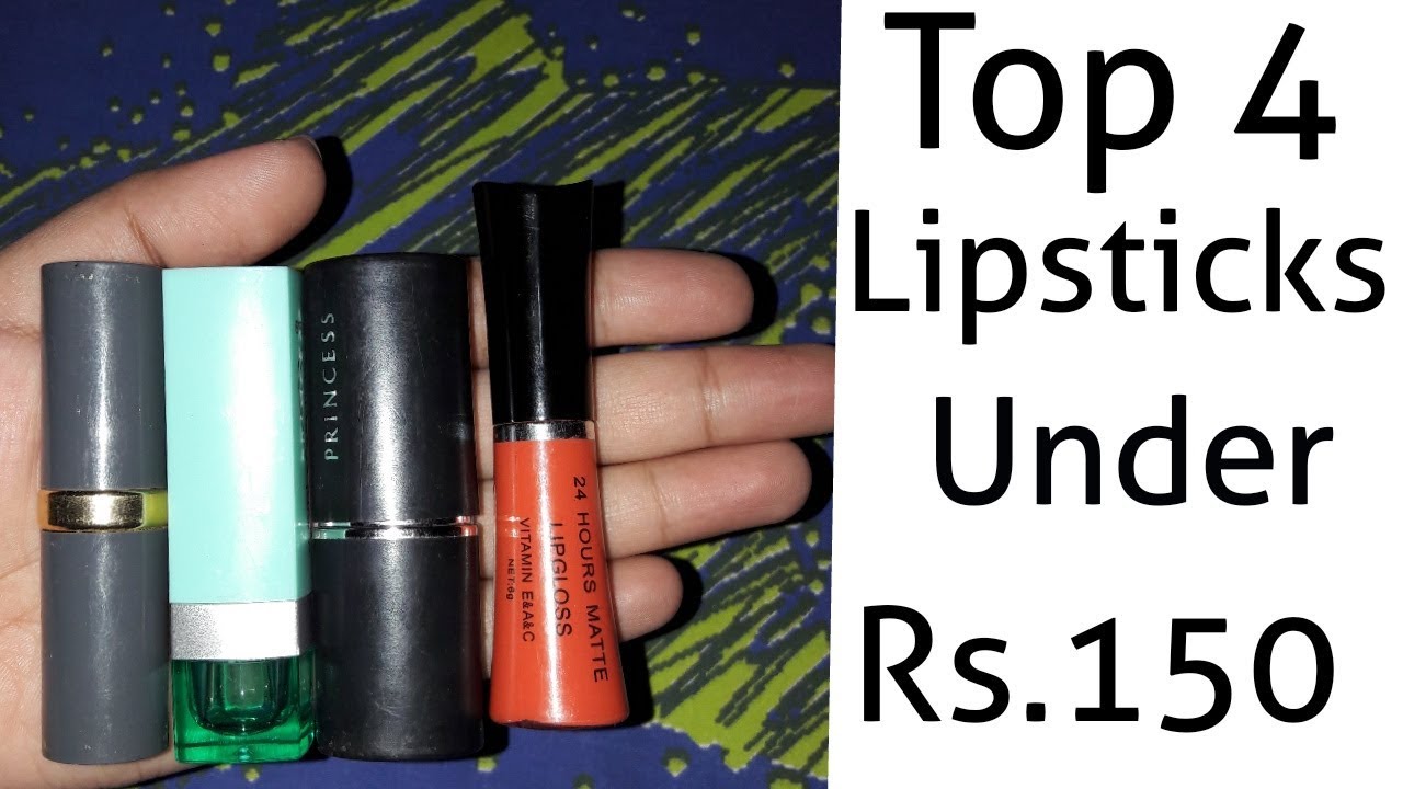 TOP 4 Lipsticks Under Rs.150 In Pakistan||Affordable||Ah Glam Gurll