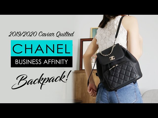 black backpack chanel