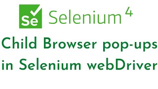 Child Browser pop-ups in Selenium webDriver | How to handle window pop-ups in Selenium | Selenium