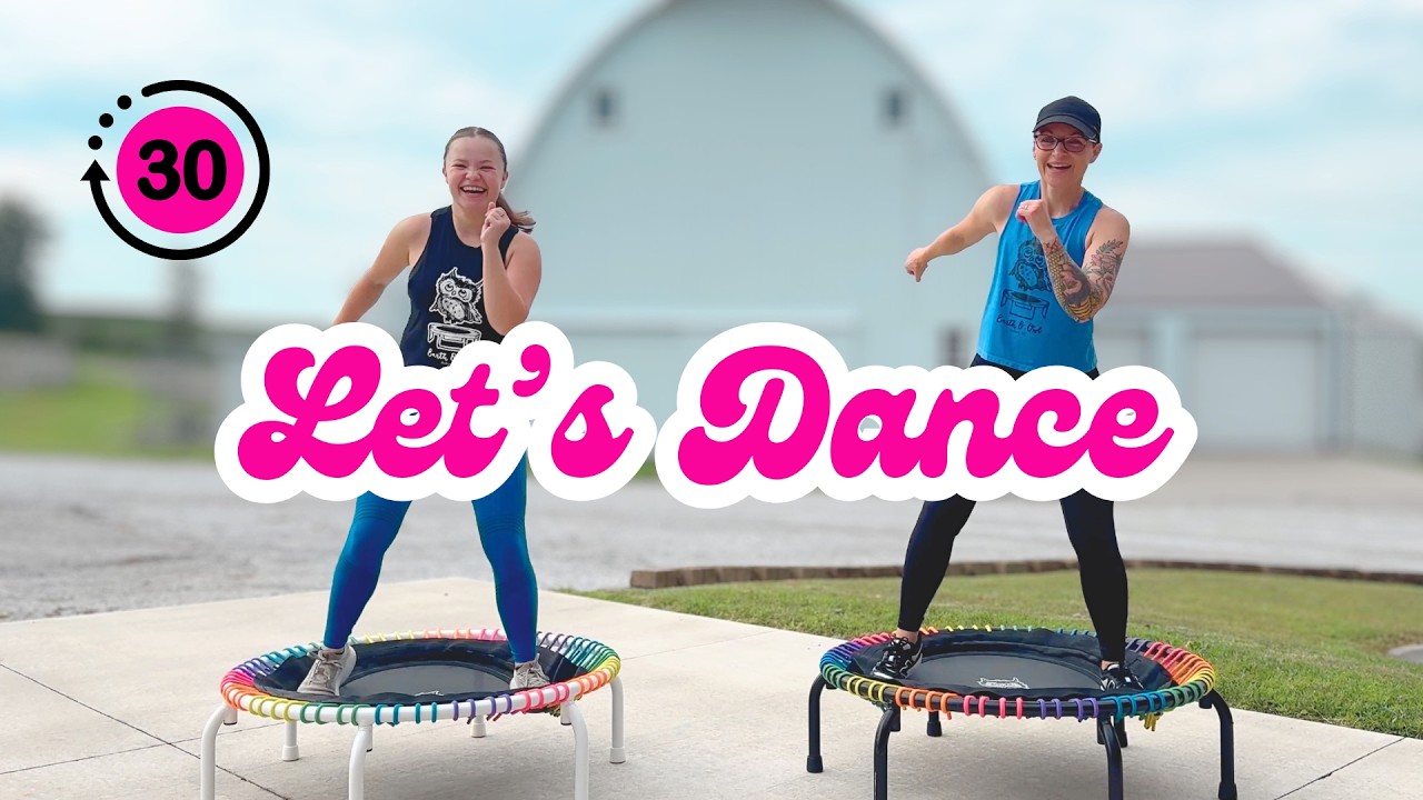 30 Min Dance Party Rebounder Workout with Lucy | EMOM Cardio + Fun Combo Moves