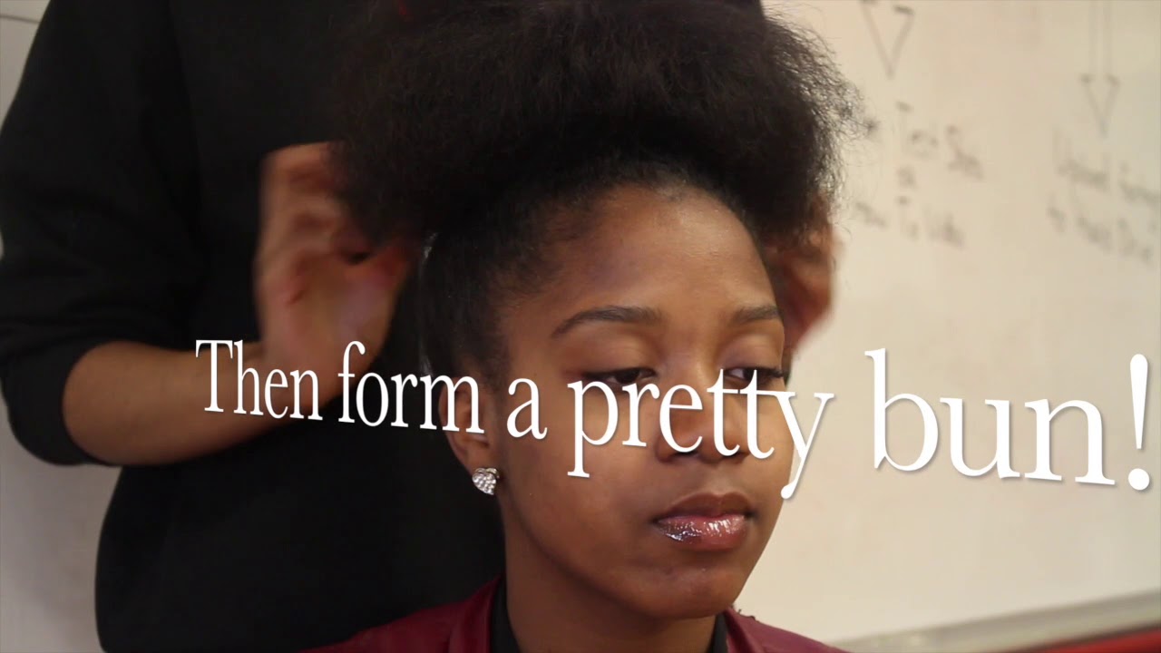 youth worker or social worker How To Do A Pretty Bun With Edges -- Juryaya and Terreil Final Project