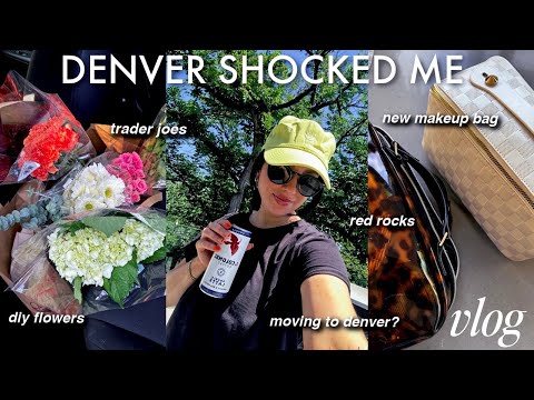 why denver SHOCKED ME, trader joes DIY flower arrangement, makeup bags...VLOG