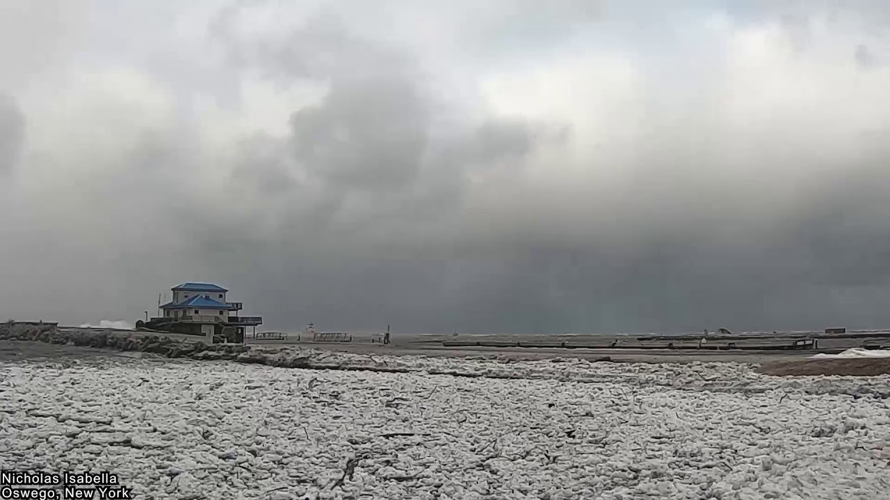 Oswego, New York - Lake Effect Blizzard Warning Time Lapse - YouTube