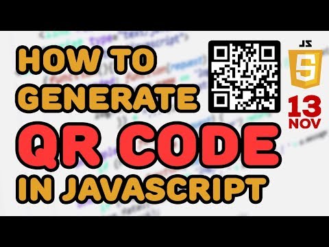 How to generate QR Code with JavaScript