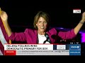Helena Buonanno Foulkes thanks supporters after defeating incumbent Gov. Dan McKee