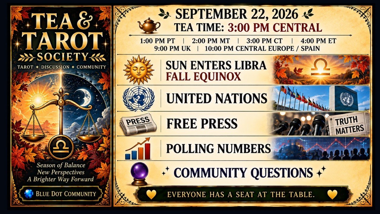 ☕✨ Tea & Tarot Society Special EQUINOX LIVE ✨