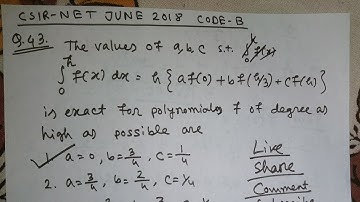 Csir net june 2018 mathematics Q. 43 booklet code B